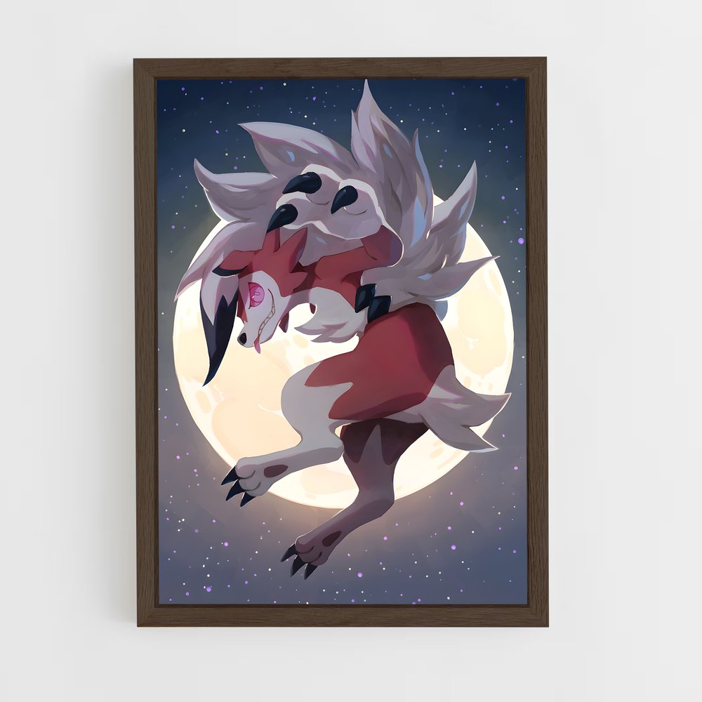 Poster Lycanroc Mania – affiche Pokemon (vue 5)