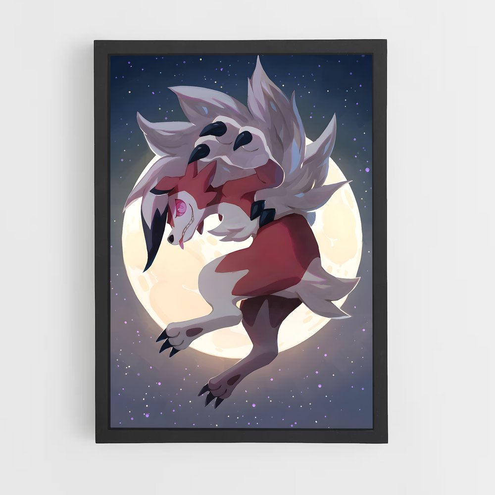 Poster Lycanroc Mania – affiche Pokemon (vue 2)