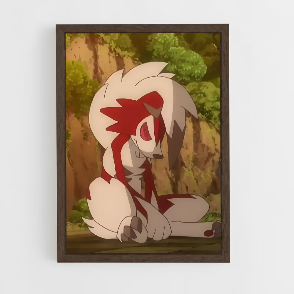 Poster Lycanroc en Veille – affiche Pokemon (vue 5)