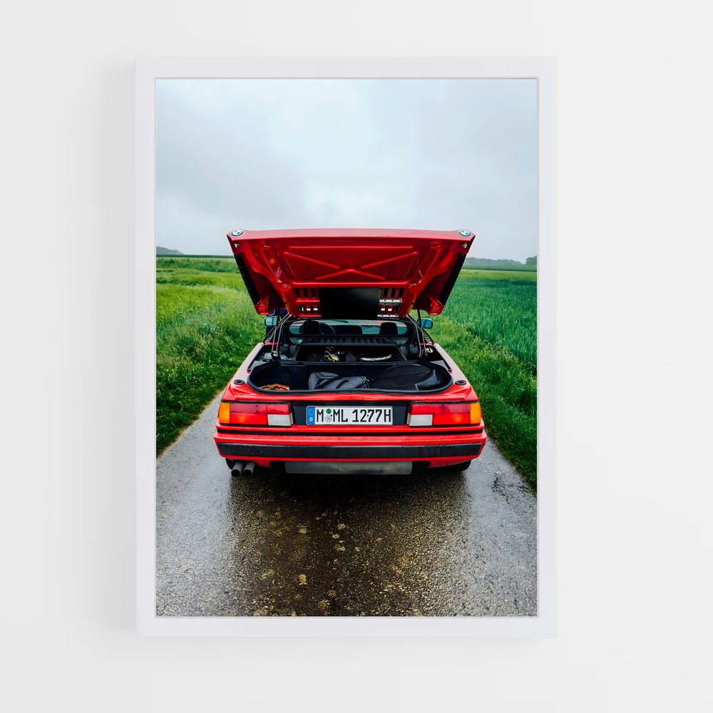 Poster Route 66 Rouge – affiche BMW (vue 3)