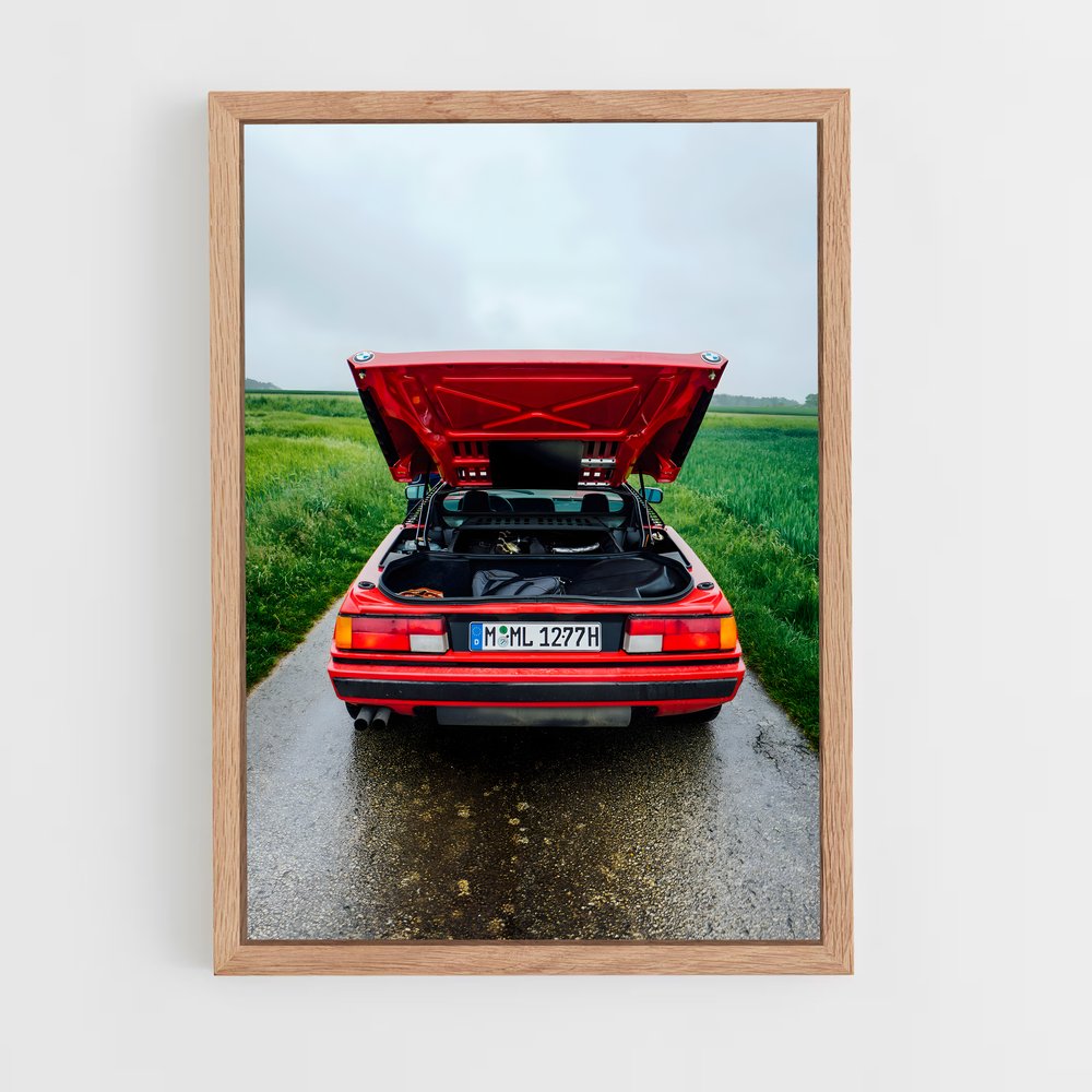 Poster Route 66 Rouge – affiche BMW (vue 4)