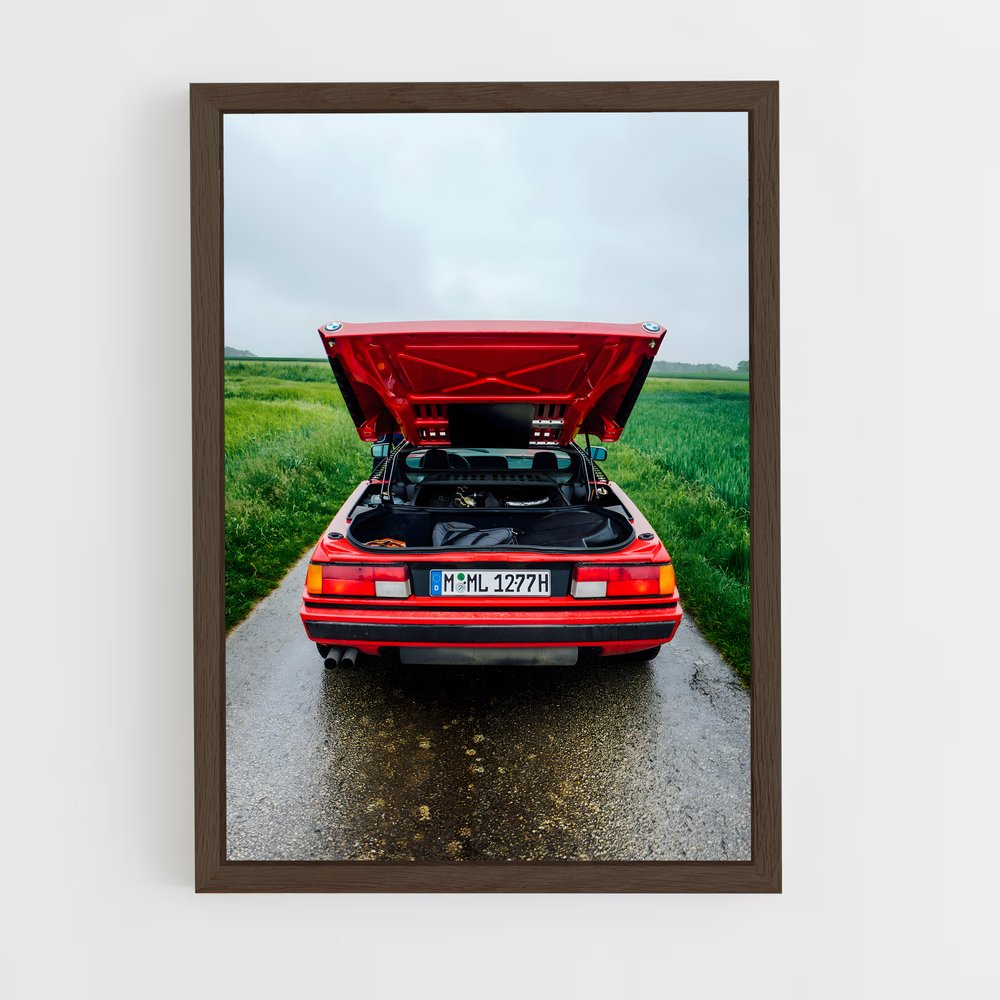 Poster Route 66 Rouge – affiche BMW (vue 5)