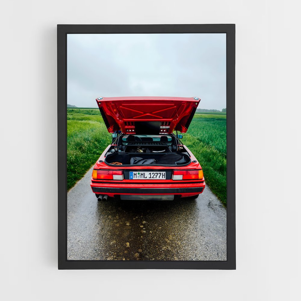 Poster Route 66 Rouge – affiche BMW (vue 2)