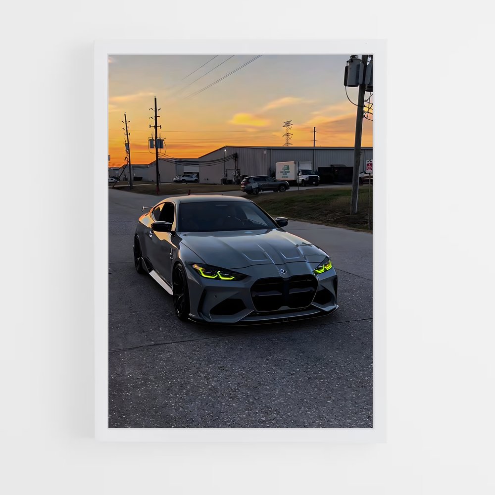 Poster sport tourner – affiche BMW (vue 3)