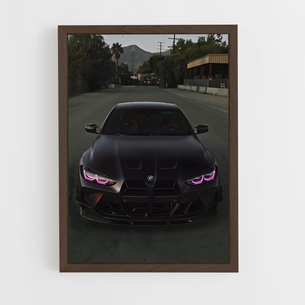 Poster M4 Noir et Rose – affiche BMW (vue 5)