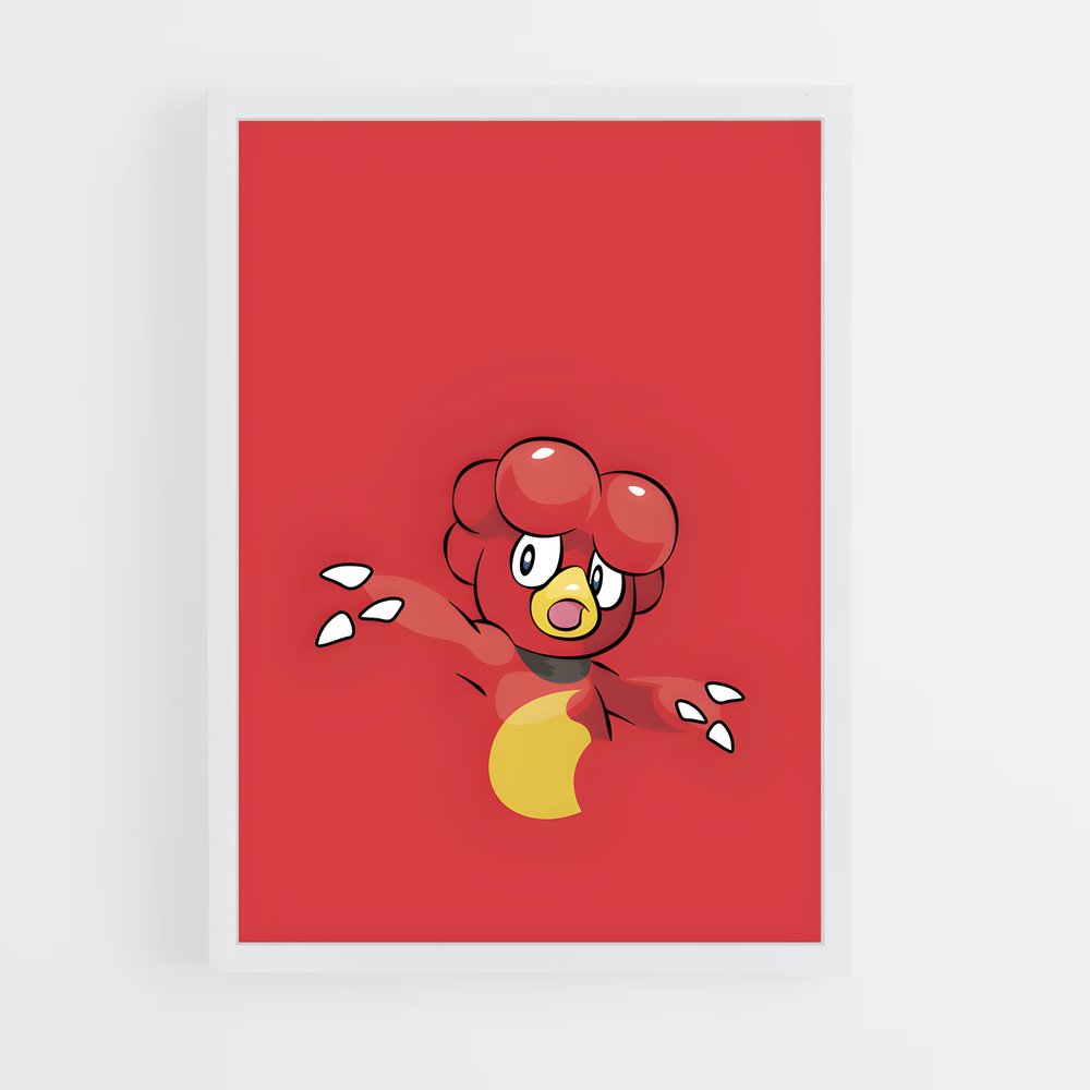 Poster Pokéball Rouge – affiche Pokemon (vue 3)