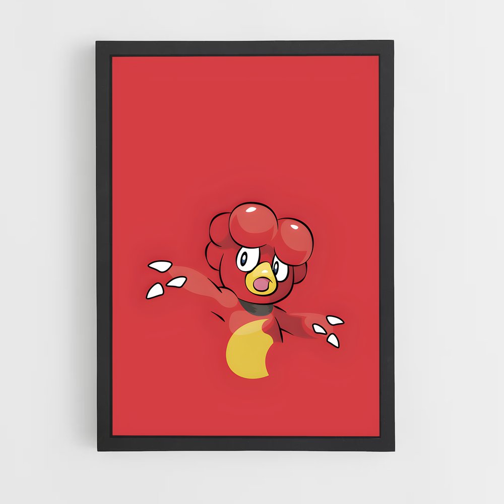 Poster Pokéball Rouge – affiche Pokemon (vue 2)
