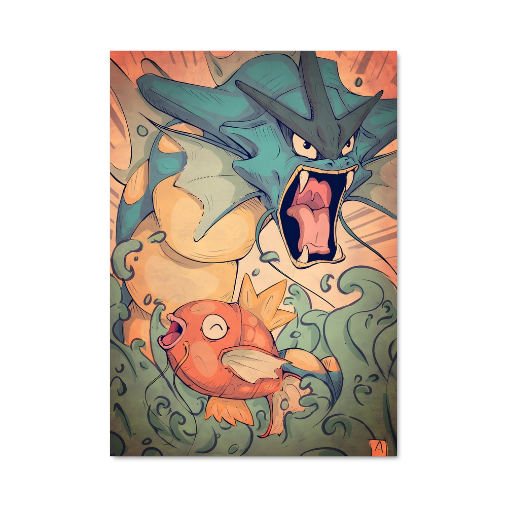 Poster Magikarp Profondeurs – affiche Pokemon