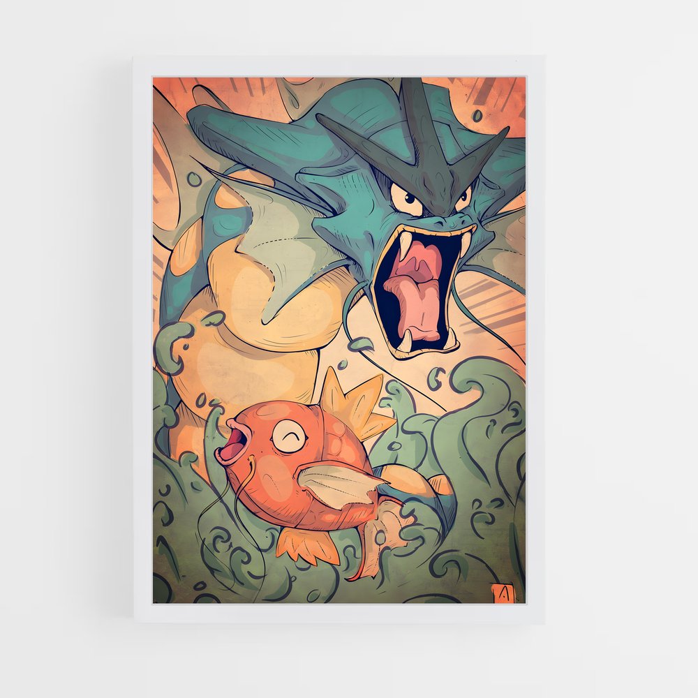 Poster Magikarp Profondeurs – affiche Pokemon (vue 3)