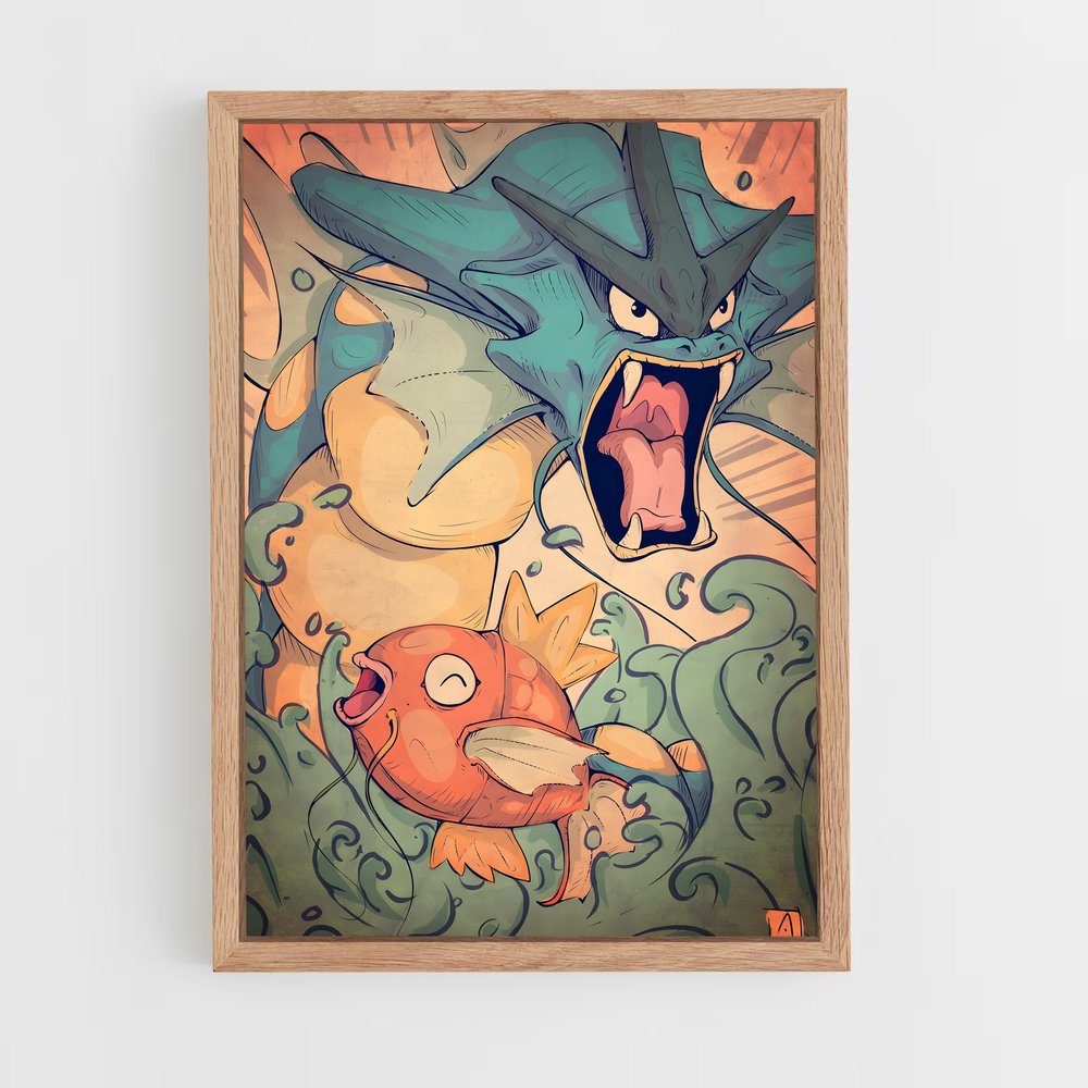 Poster Magikarp Profondeurs – affiche Pokemon (vue 4)