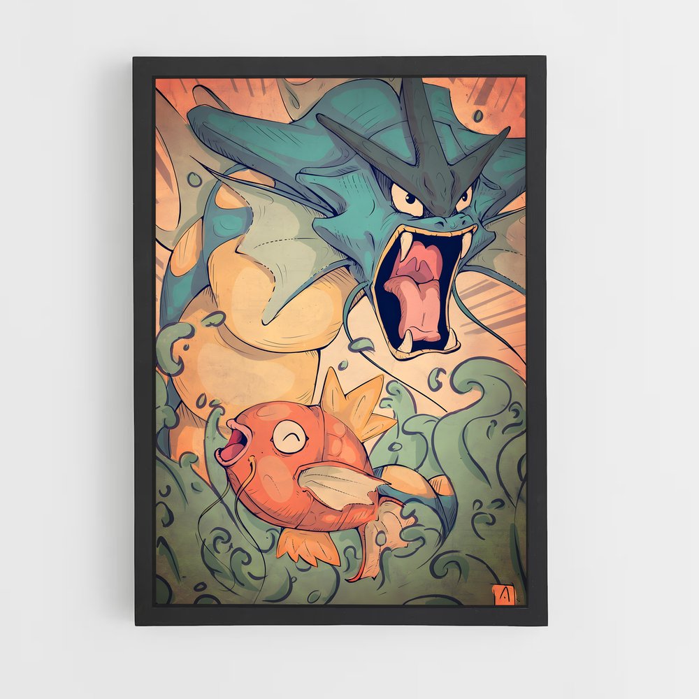Poster Magikarp Profondeurs – affiche Pokemon (vue 2)