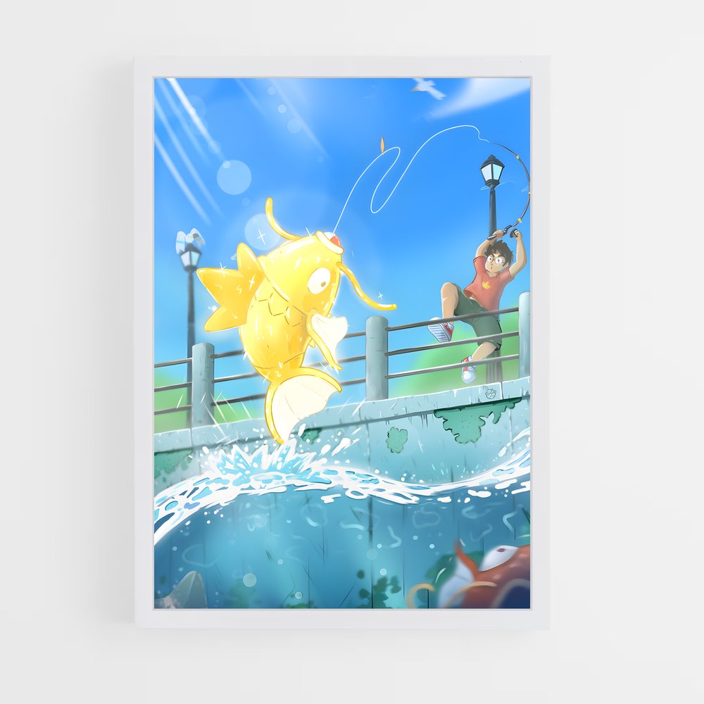 Poster Magikarp Sautant – affiche Pokemon (vue 3)