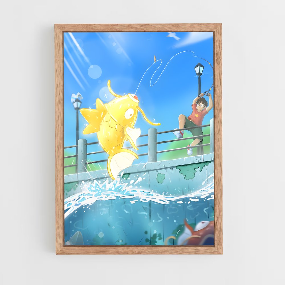 Poster Magikarp Sautant – affiche Pokemon (vue 4)