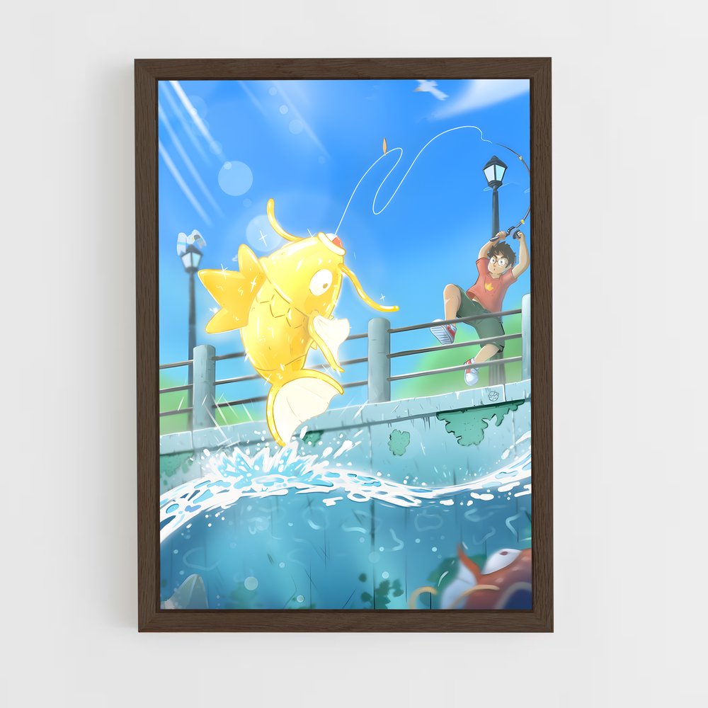 Poster Magikarp Sautant – affiche Pokemon (vue 5)
