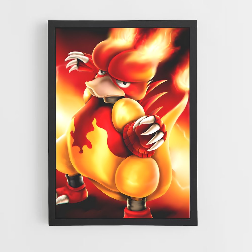 Poster Magmortar le Héroïque – affiche Pokemon (vue 2)
