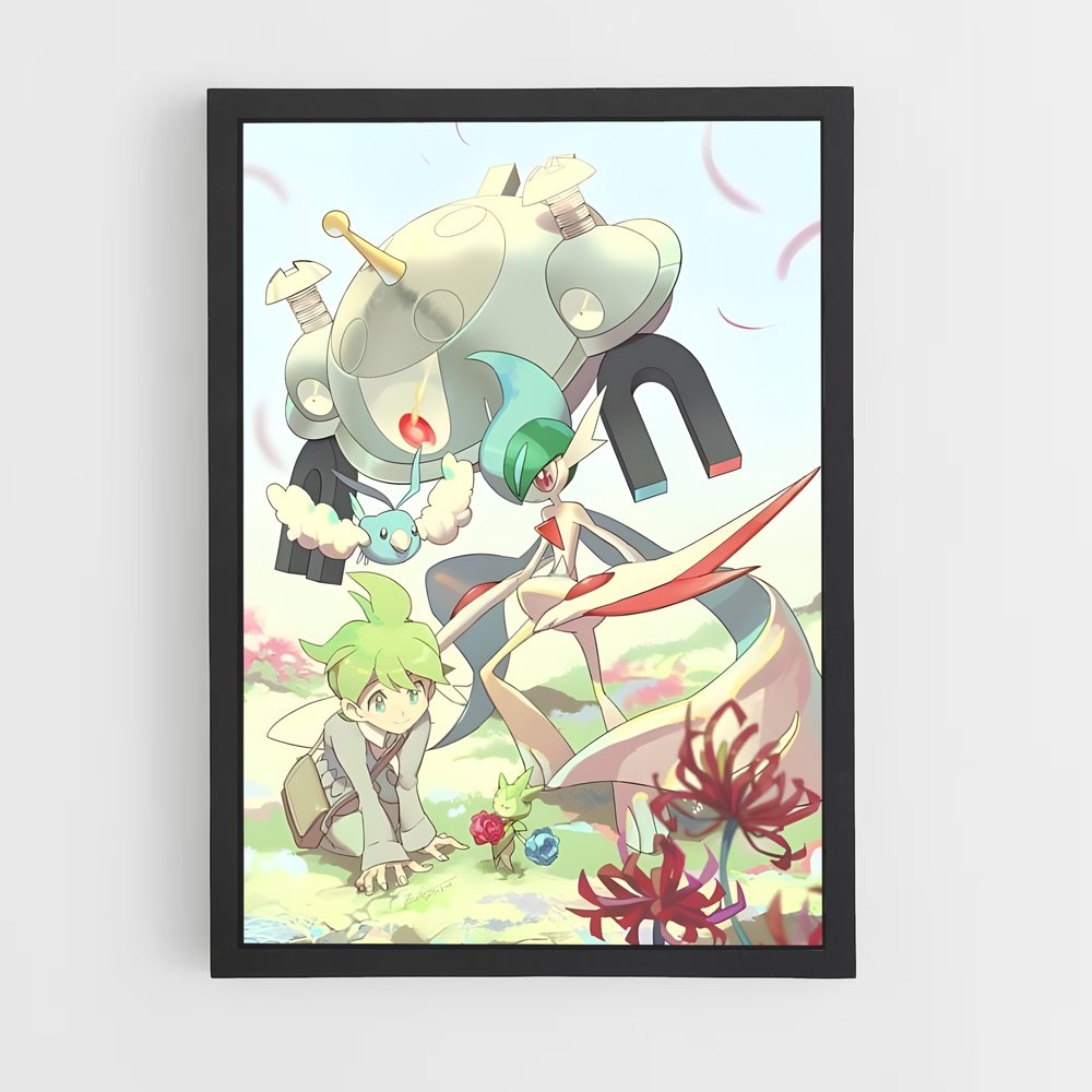 Poster La Femme des Champs – affiche Pokemon (vue 2)