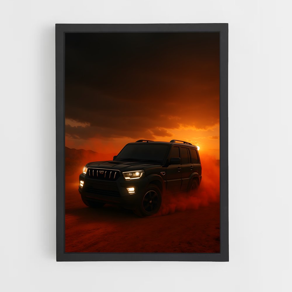 Poster Sahara Adventure – affiche Mahindra (vue 2)