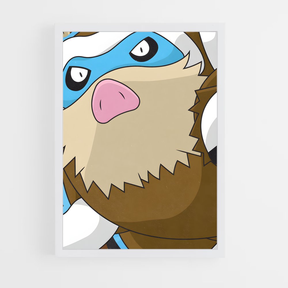 Poster Le Chat Mamoswine – affiche Pokemon (vue 3)