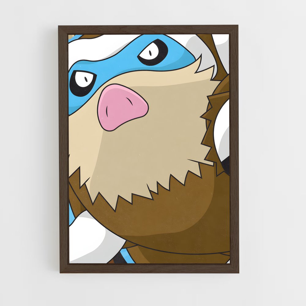 Poster Le Chat Mamoswine – affiche Pokemon (vue 5)