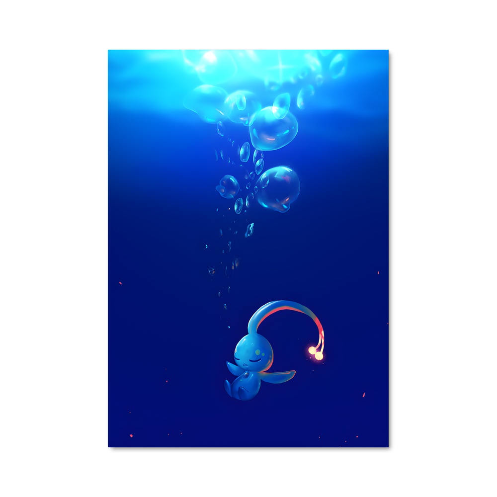 Poster Manaphy aquatique – affiche Pokemon