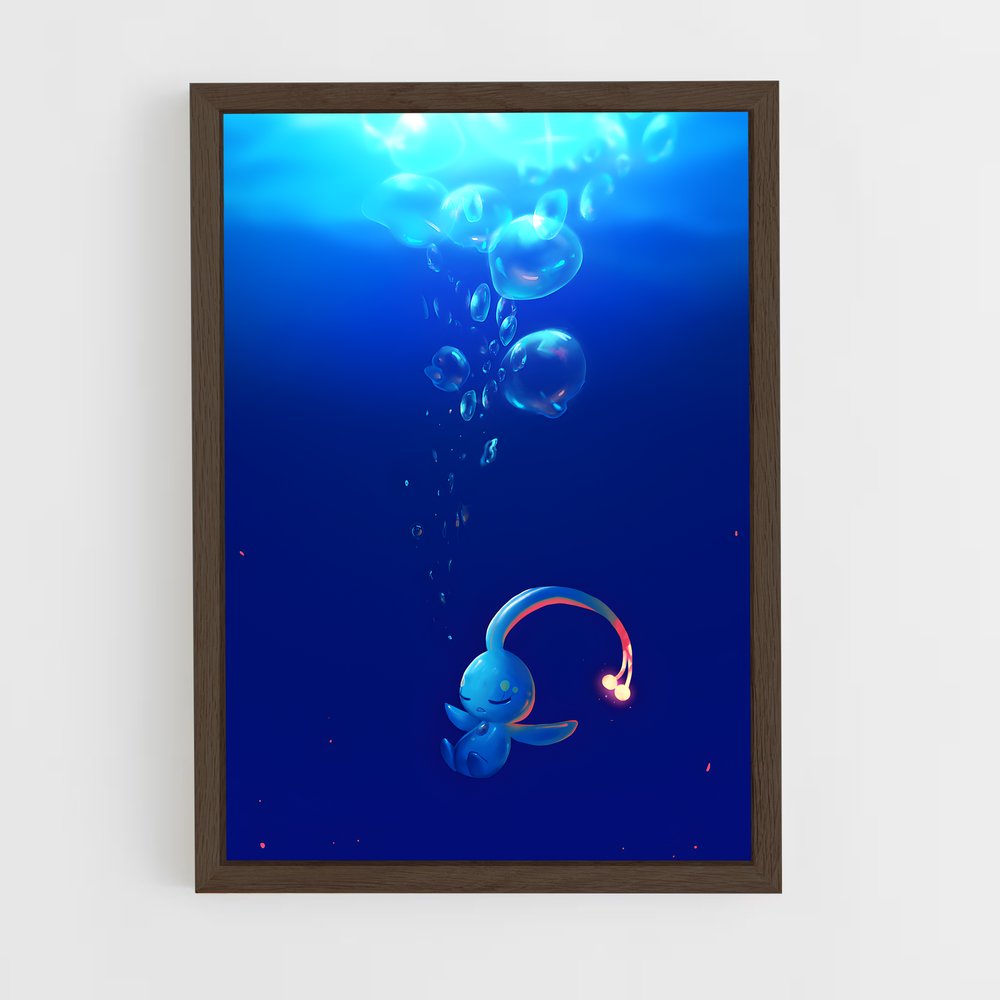 Poster Manaphy aquatique – affiche Pokemon (vue 5)