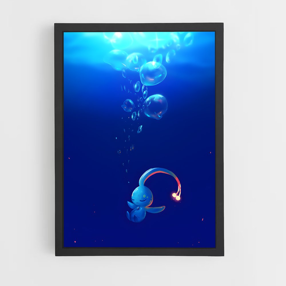 Poster Manaphy aquatique – affiche Pokemon (vue 2)