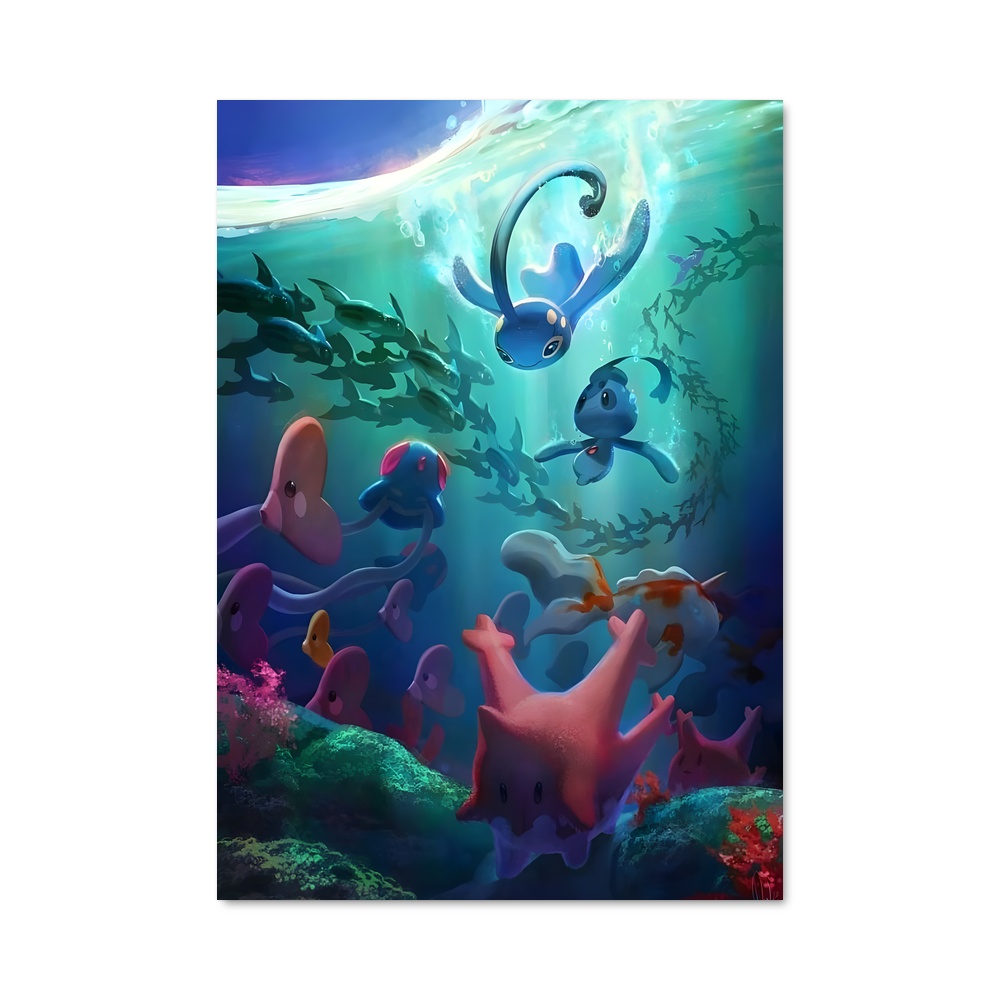 Poster Manaphy Mystique – affiche Pokemon