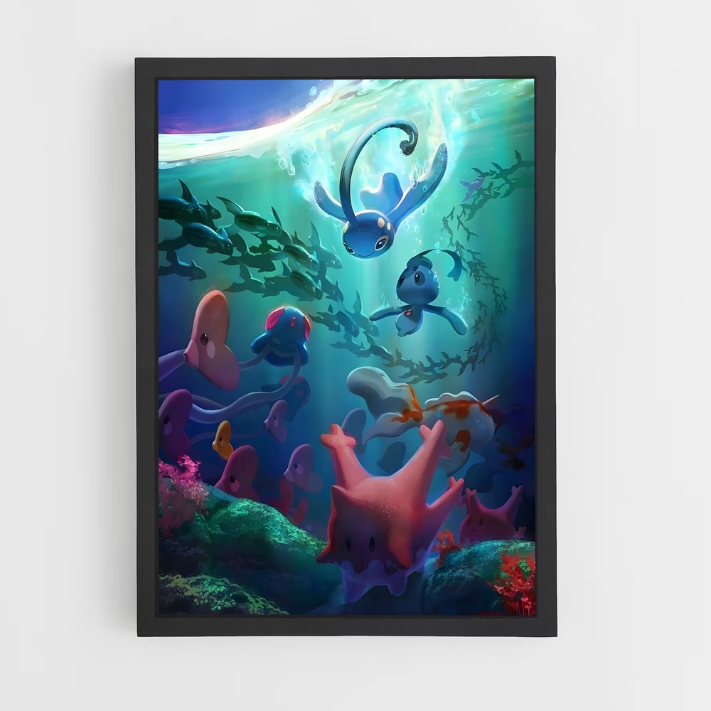Poster Manaphy Mystique – affiche Pokemon (vue 2)