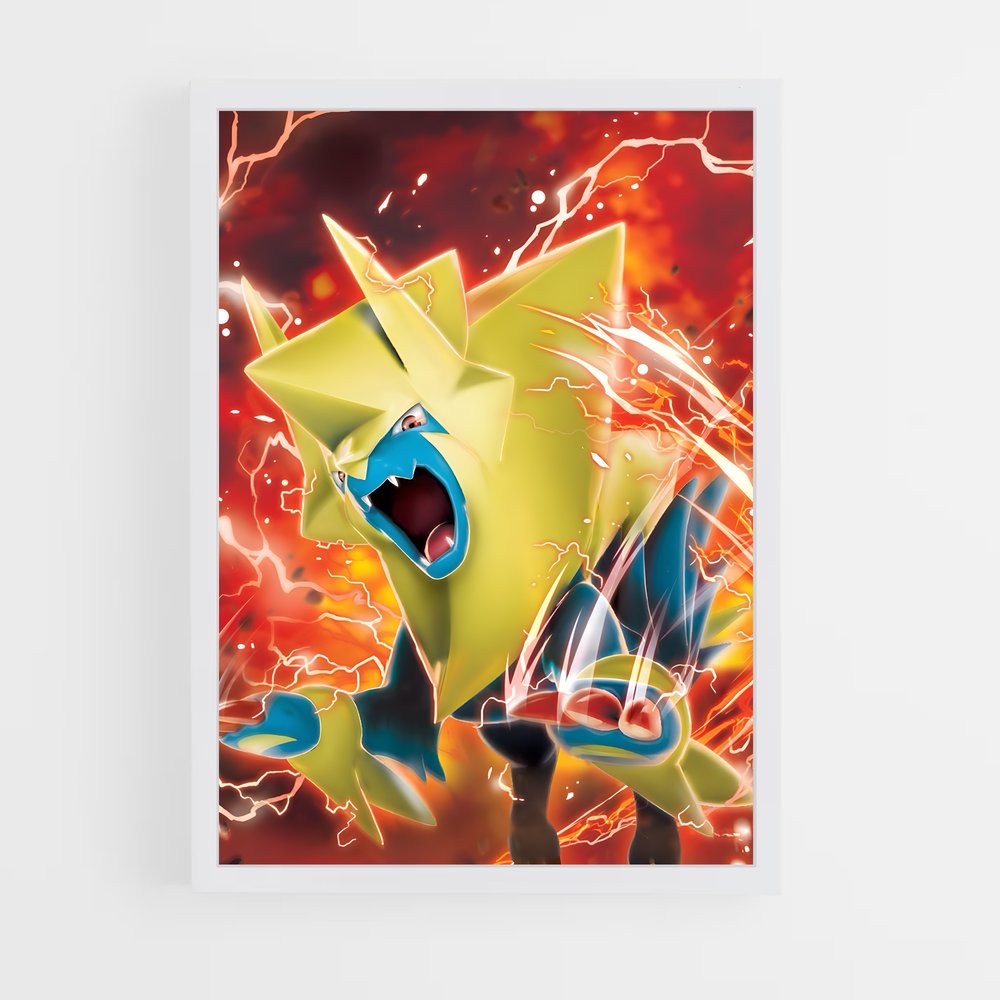 Poster Éclat de Manectric – affiche Pokemon (vue 3)