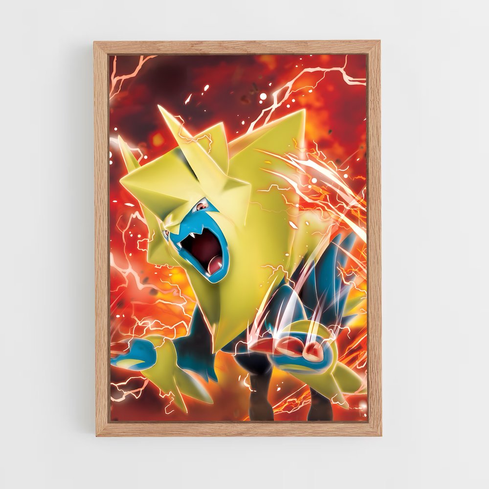 Poster Éclat de Manectric – affiche Pokemon (vue 4)