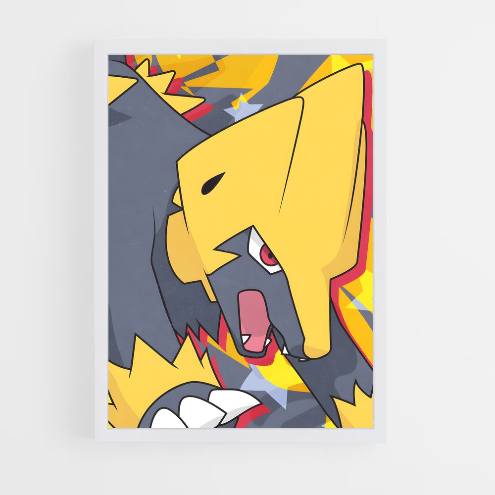 Poster Manectric Pokémon – affiche Pokemon (vue 3)