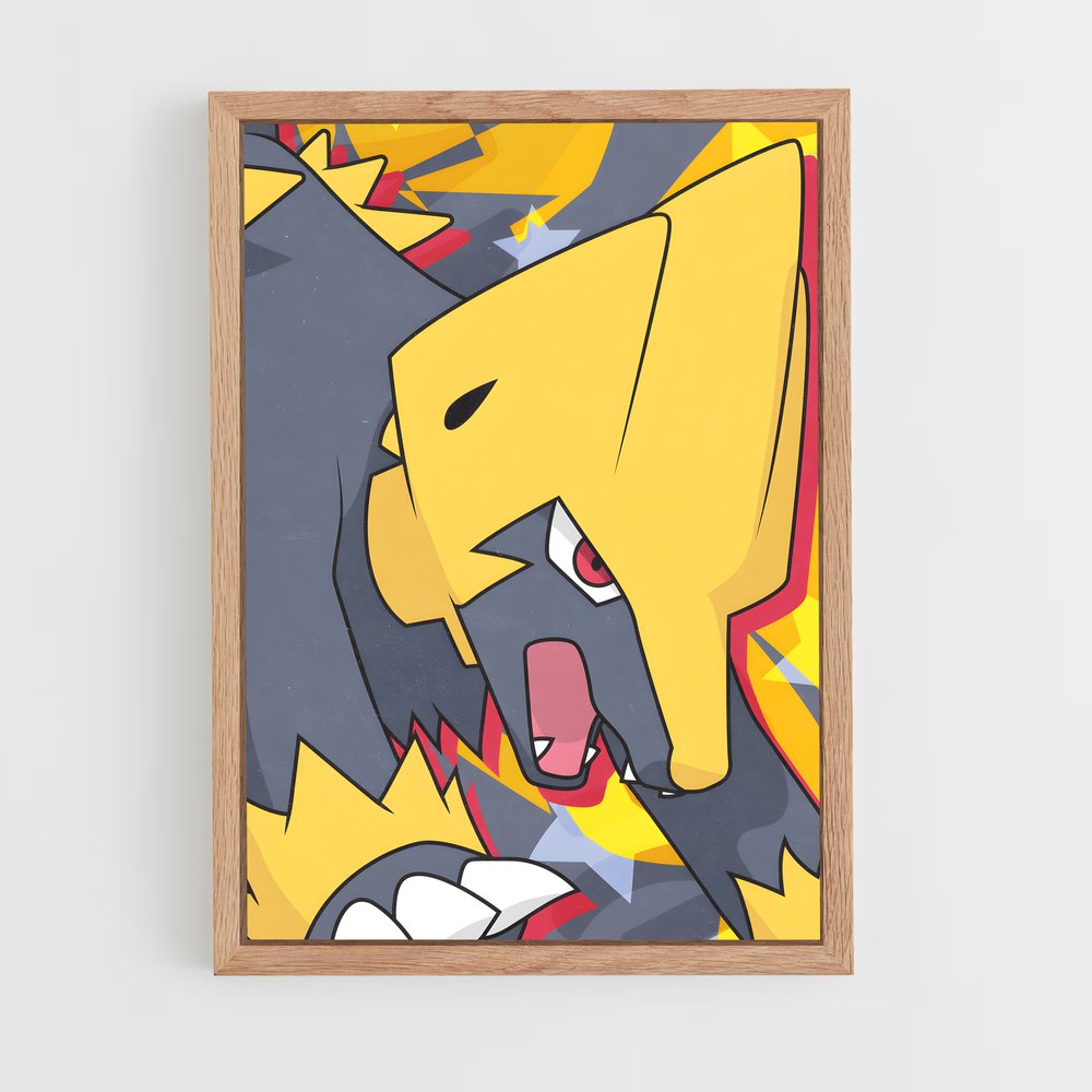 Poster Manectric Pokémon – affiche Pokemon (vue 4)