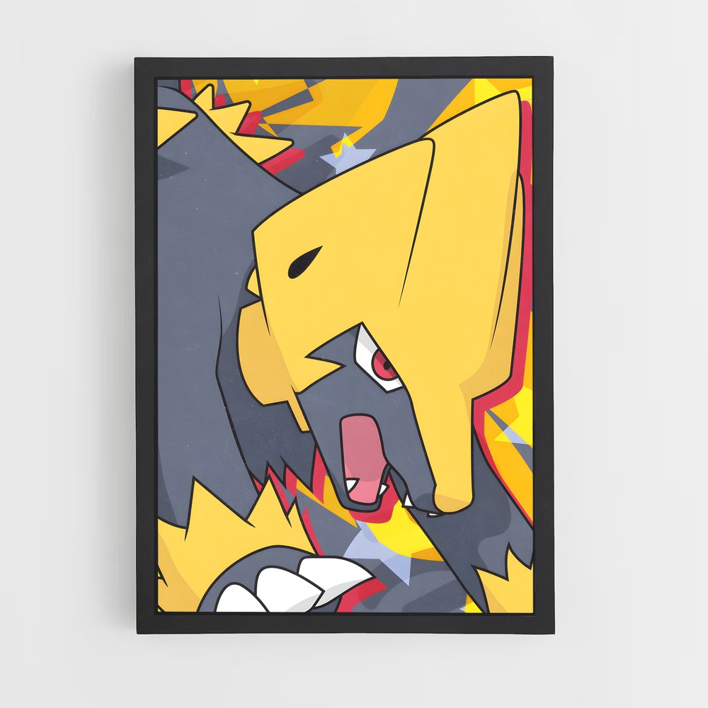Poster Manectric Pokémon – affiche Pokemon (vue 2)