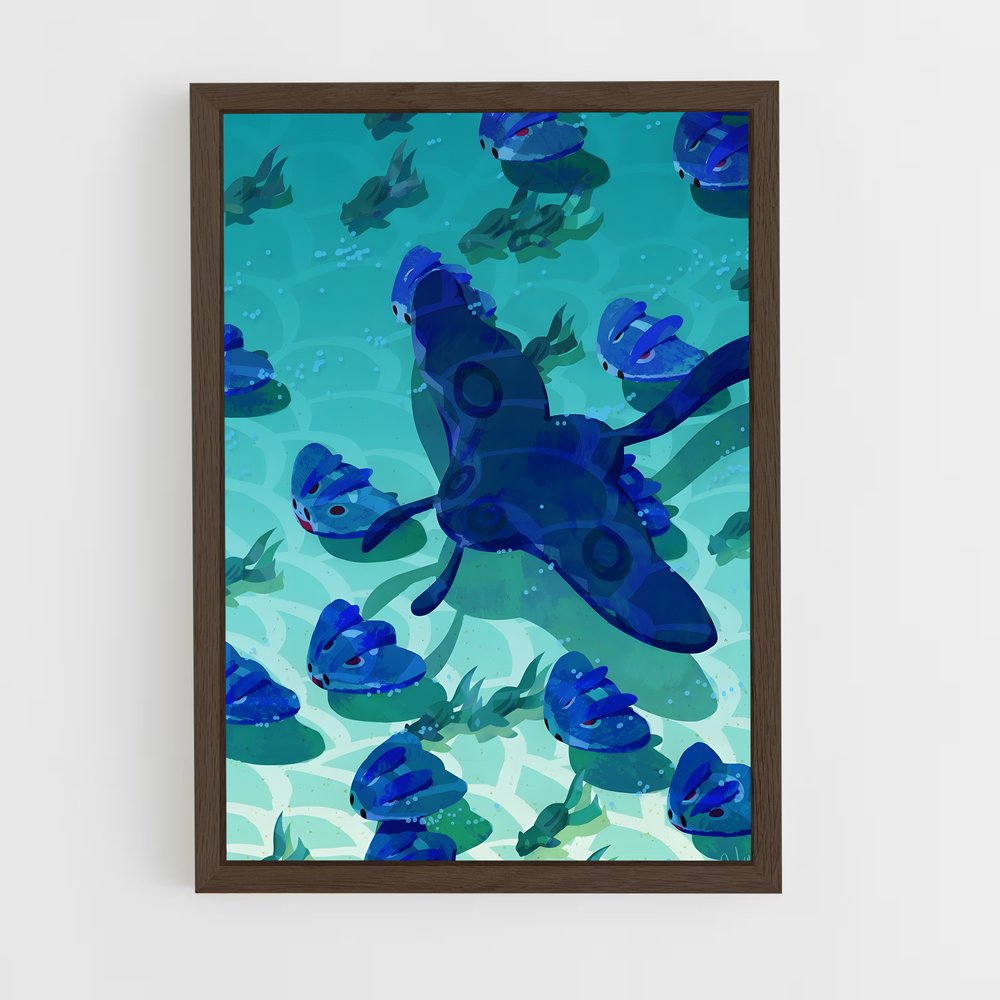 Poster Écume des Profondeurs – affiche Pokemon (vue 5)