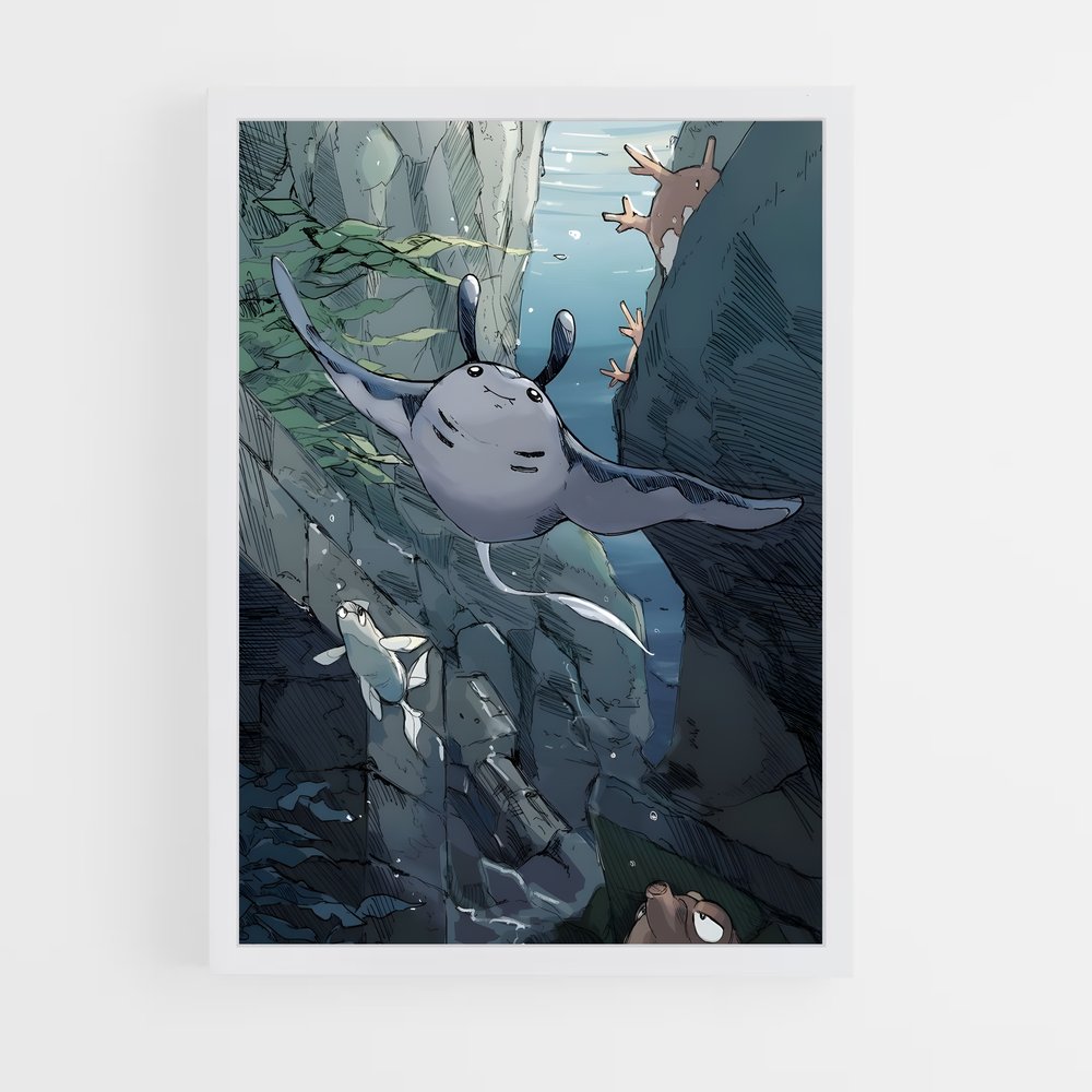 Poster Chute Libérée – affiche Pokemon (vue 3)