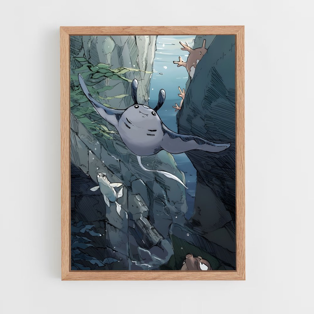 Poster Chute Libérée – affiche Pokemon (vue 4)