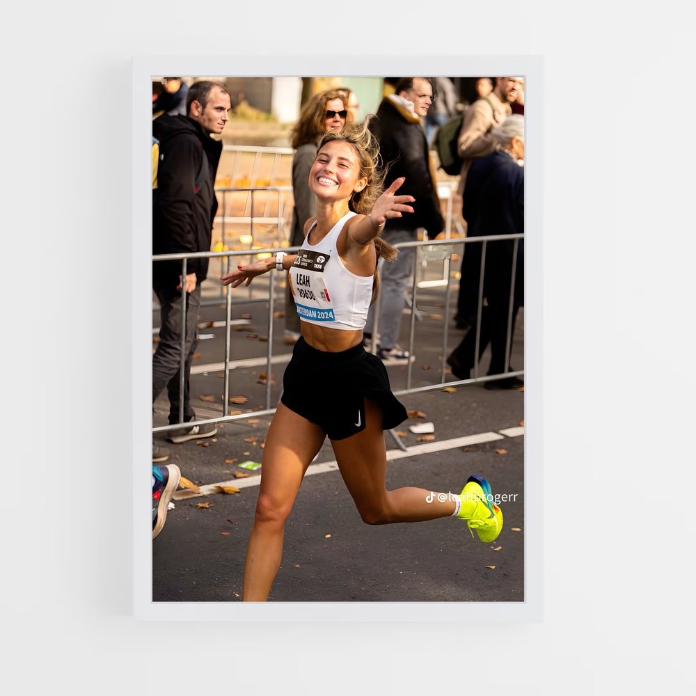 Poster Marathon Toile – affiche Athlétisme (vue 3)