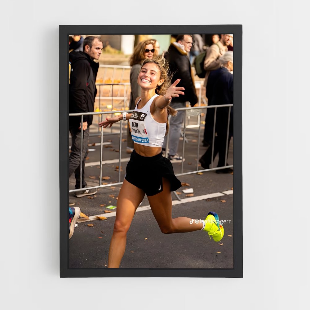 Poster Marathon Toile – affiche Athlétisme (vue 2)