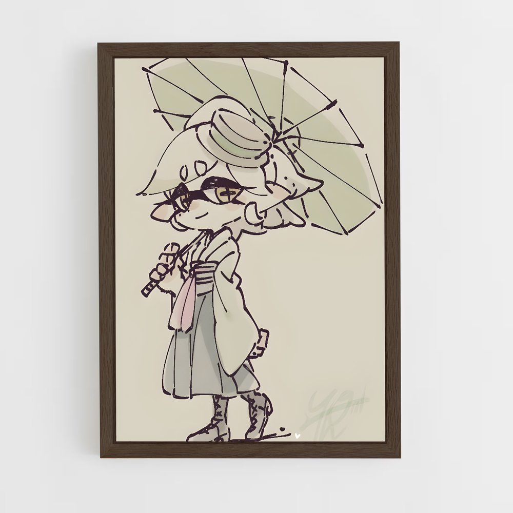 Poster Marie pluie – affiche Splatoon (vue 5)