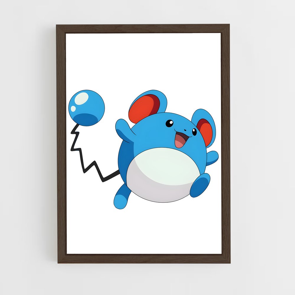 Poster Marill en Fête – affiche Pokemon (vue 5)