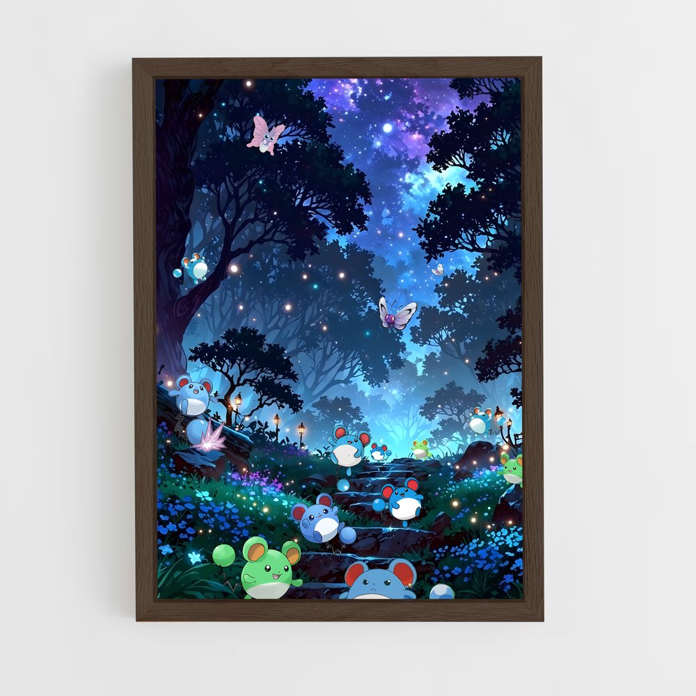 Poster Harmonie Forestière – affiche Pokemon (vue 5)