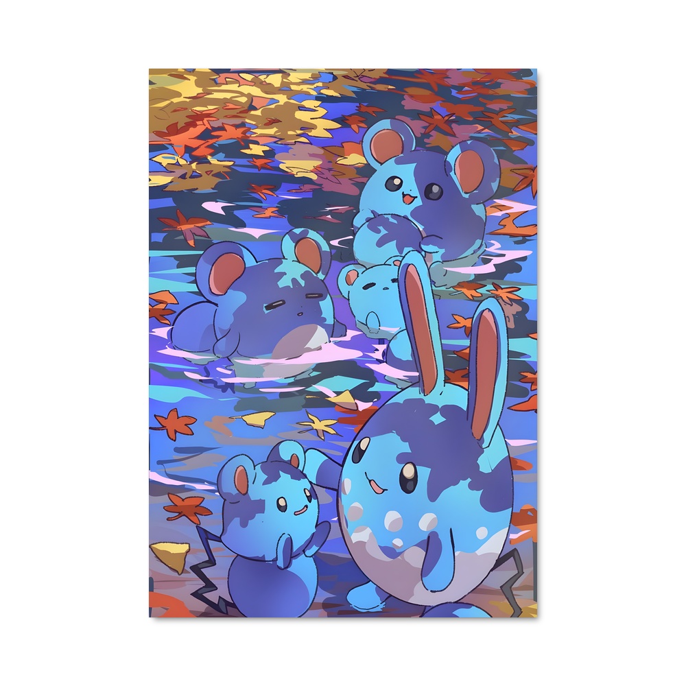 Poster Marill Mystique – affiche Pokemon