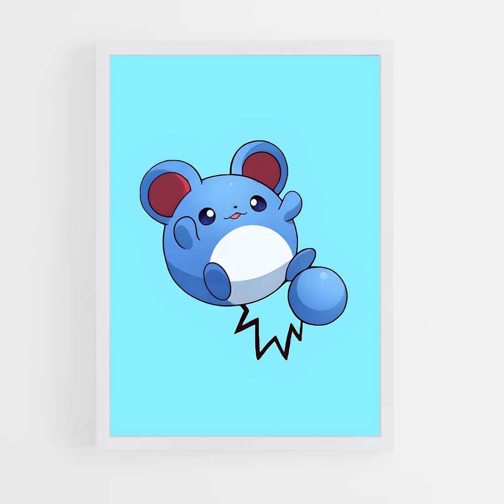 Poster Blue Buddy – affiche Pokemon (vue 3)