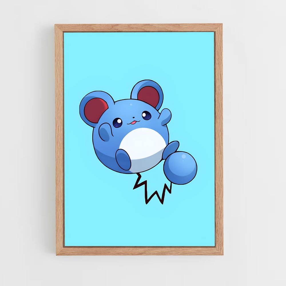 Poster Blue Buddy – affiche Pokemon (vue 4)