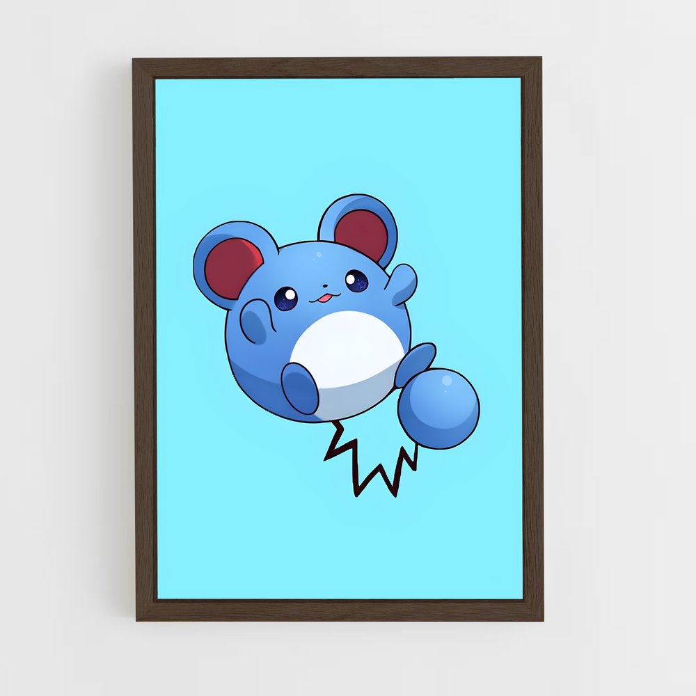 Poster Blue Buddy – affiche Pokemon (vue 5)