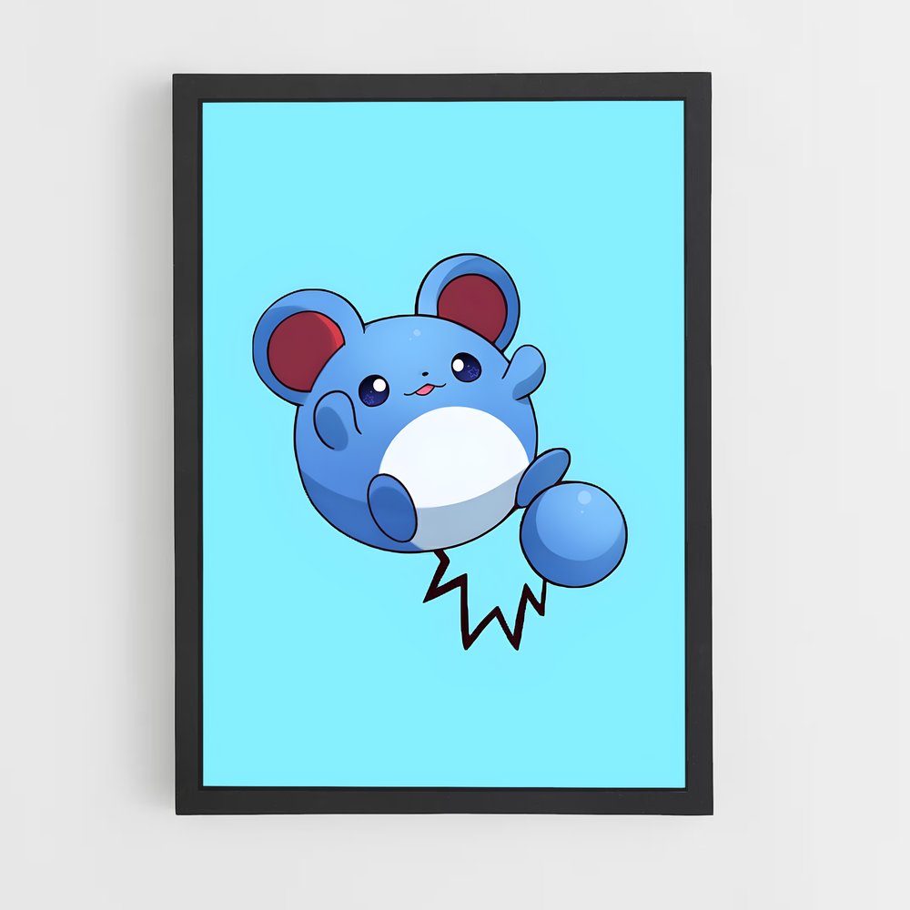 Poster Blue Buddy – affiche Pokemon (vue 2)