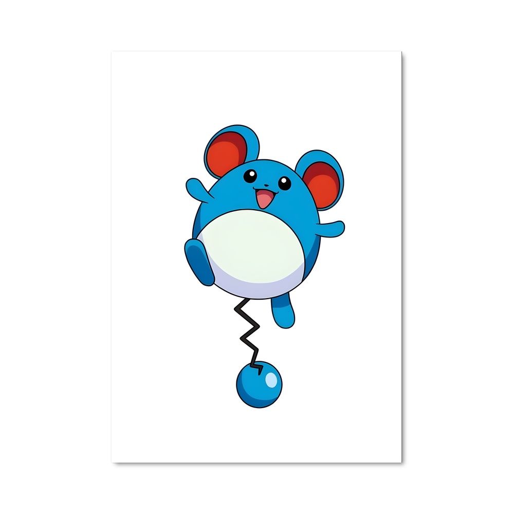 Poster Marill illumine – affiche Pokemon