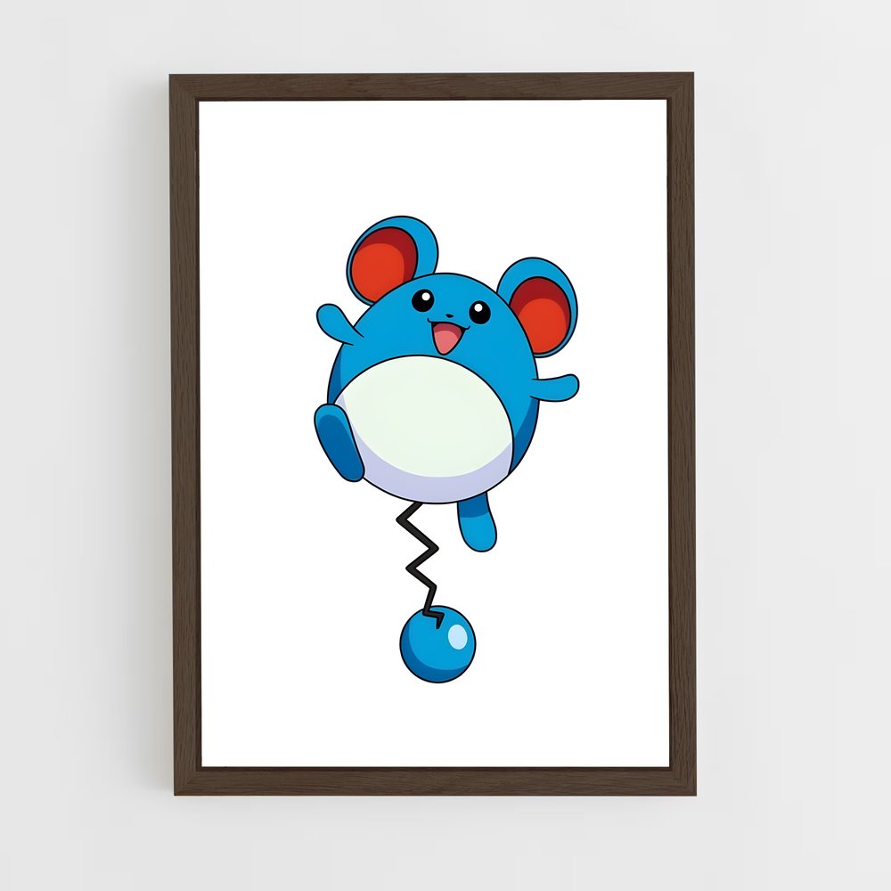 Poster Marill illumine – affiche Pokemon (vue 5)