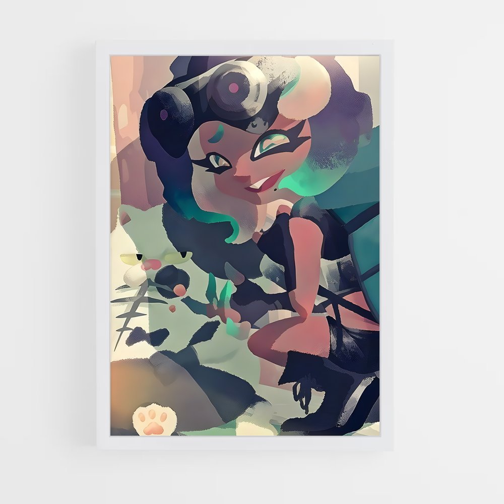 Poster Fleur de Mer – affiche Splatoon (vue 3)
