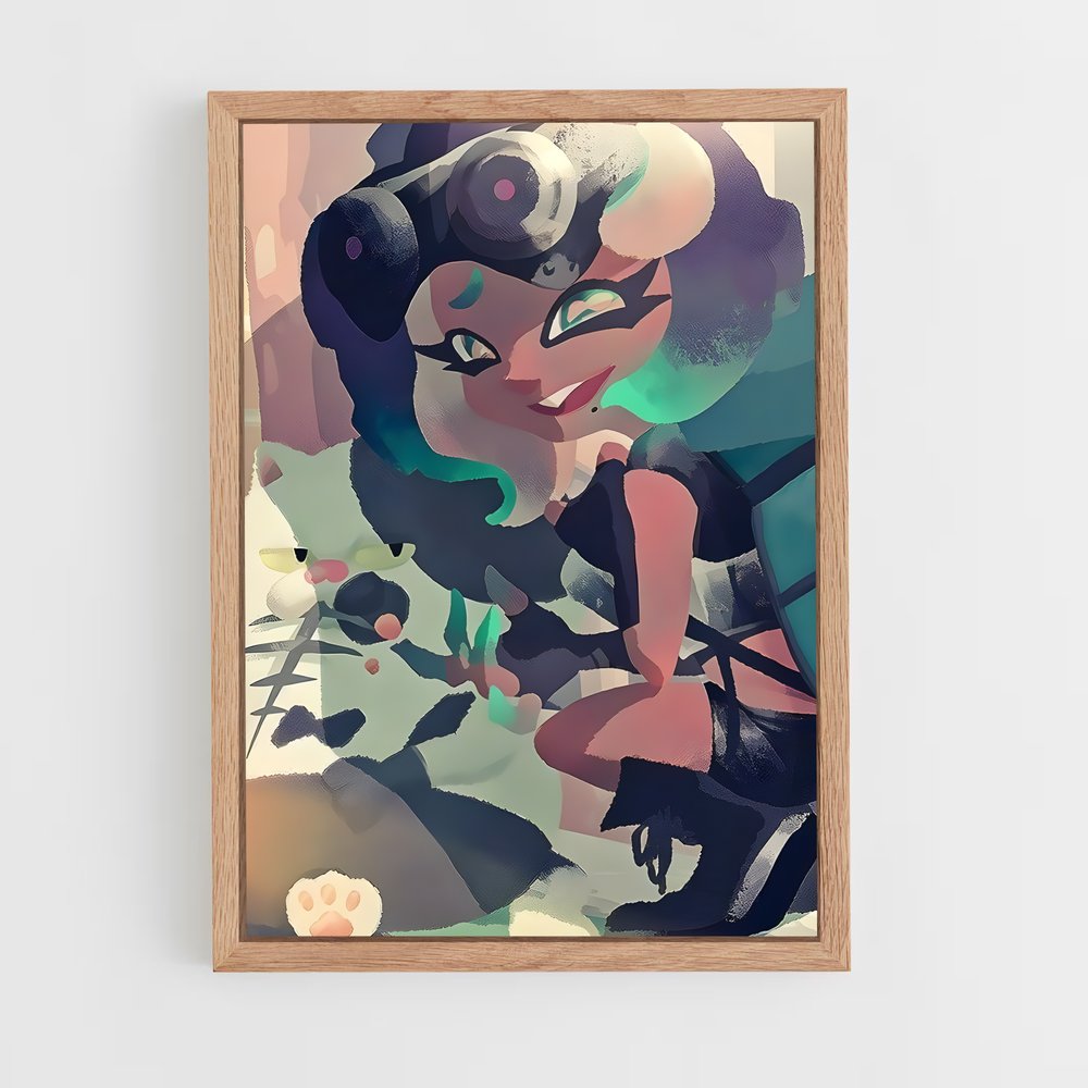Poster Fleur de Mer – affiche Splatoon (vue 4)